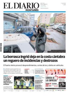 LA BORRASCA INGRID DEJA EN LA COSTA CÁNTABRA UN REGUERO DE INCIDENCIAS Y DESTROZOS
