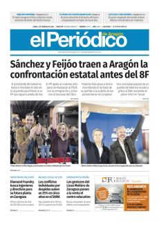 SÁNCHEZ Y FEIJÓO TRAEN A ARAGÓN LA CONFRONTACIÓN ESTATAL ANTES DEL 8F