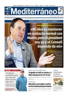 «MI IDEA ES MANTENER UN CONTACTO NORMAL CON MAZÓN, PERO EL PRESIDENT SOY YO Y EL CONSELL DEPENDE DE MÍ»