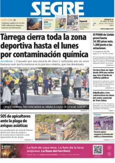 TÀRREGA CIERRA TODA LA ZONA DEPORTIVA HASTA EL LUNES POR CONTAMINACIÓN QUÍMICA