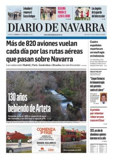 MÁS DE 820 AVIONES VUELAN CADA DÍA POR LAS RUTAS AÉREAS QUE PASAN SOBRE NAVARRA