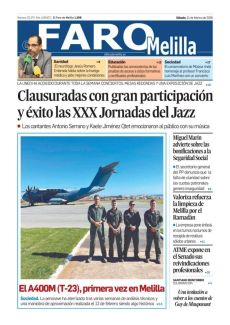 EL A400M (T-23) ATERRIZA POR PRIMERA VEZ EN EL AERÓDROMO MILITAR DE MELILLA