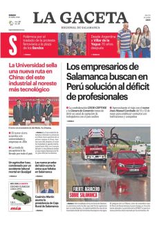 FUERTE AGUACERO SOBRE SALAMANCA